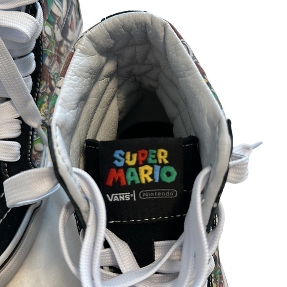Nintendo 'Super Mario Bros Vans Sk8-Hi' Zip High Top Sneaker - size 6 - Picture 5 of 16
